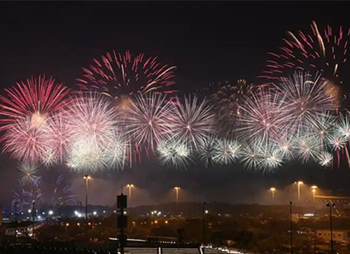 五指山市焰火晚会